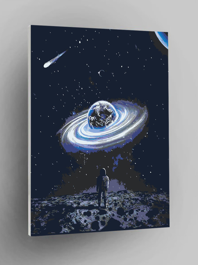 Картина по номерам &amp;quot;Захватывающий вид на планету&amp;quot;