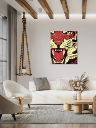 Raqamlar bo&#039;yicha rasm &quot;Yirtqich yo&#039;lbars&quot;