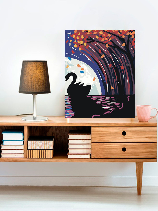 Raqamlar bo&amp;#039;yicha rasm &amp;quot;Oqqush&amp;quot;