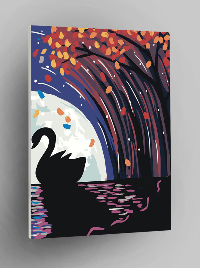 Raqamlar bo&amp;#039;yicha rasm &amp;quot;Oqqush&amp;quot;