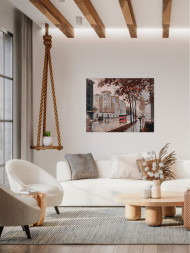 Картина по номерам &amp;quot;Город под дождём&amp;quot;