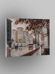 Картина по номерам &amp;quot;Город под дождём&amp;quot;