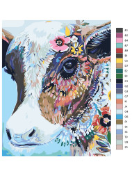 Картина по номерам &amp;quot;Красивый телёнок&amp;quot;