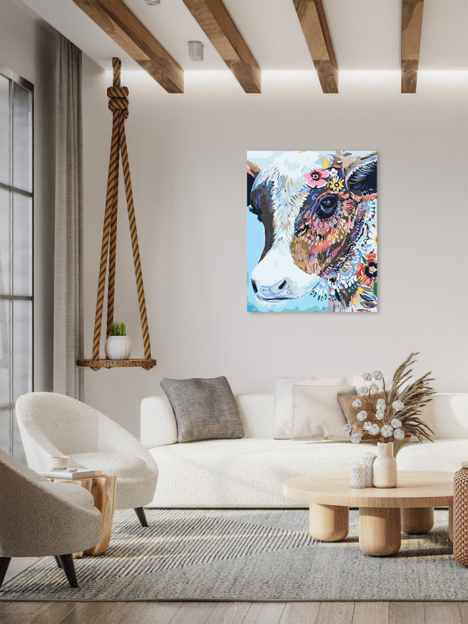 Картина по номерам &amp;quot;Красивый телёнок&amp;quot;