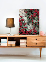 Raqamlar bo'yicha rasm "Qizil atirgullar"