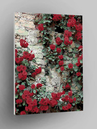 Raqamlar bo'yicha rasm "Qizil atirgullar"