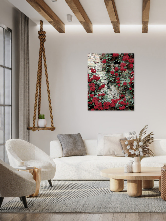 Картина по номерам &amp;quot;Красные розы&amp;quot;