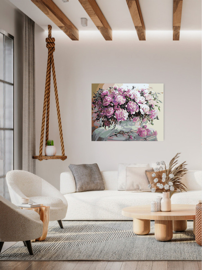 Картина по номерам &amp;quot;Ваза с цветами&amp;quot;