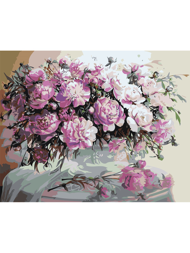 Картина по номерам &amp;quot;Ваза с цветами&amp;quot;