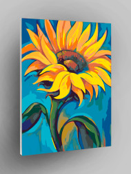 Картина по номерам &amp;quot;Подсолнух&amp;quot;