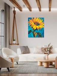 Картина по номерам &amp;quot;Подсолнух&amp;quot;