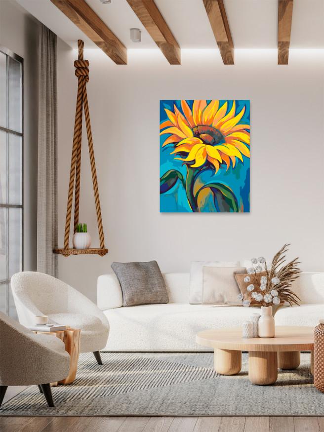 Картина по номерам &amp;quot;Подсолнух&amp;quot;