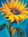 Картина по номерам &amp;quot;Подсолнух&amp;quot;