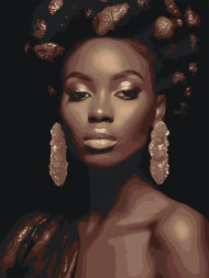 Raqamlar bo'yicha rasm "Yumshoq mulatto"