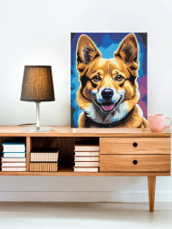 Raqamlar bo'yicha rasm "Mehribon it"