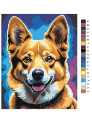 Raqamlar bo'yicha rasm "Mehribon it"