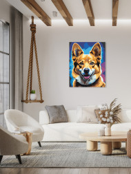 Raqamlar bo'yicha rasm "Mehribon it"