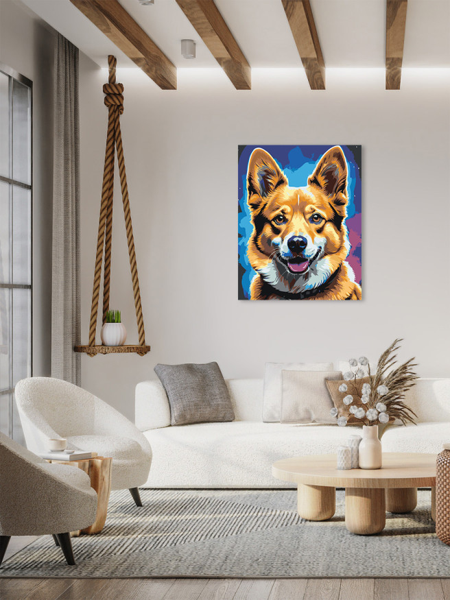 Raqamlar bo&amp;#039;yicha rasm &amp;quot;Mehribon it&amp;quot;