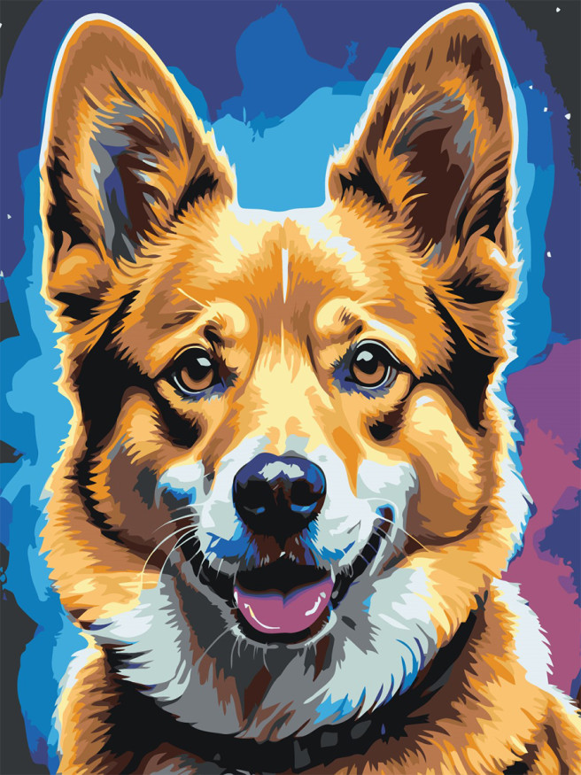 Raqamlar bo&amp;#039;yicha rasm &amp;quot;Mehribon it&amp;quot;