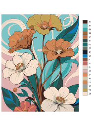 Картина по номерам &amp;quot;Нежные цветы&amp;quot;