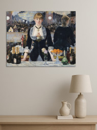 Постер на холсте "Мане – Бар Фоли-Бержер"