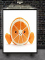 Постер на холсте &amp;quot;Весёлый апельсин&amp;quot;