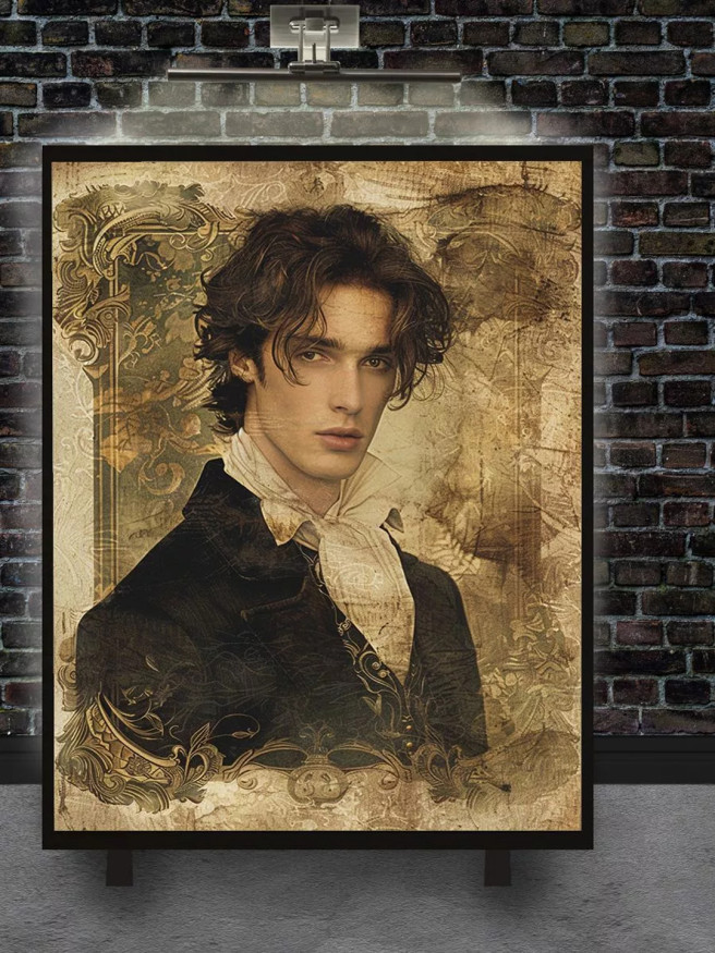 Постер на холсте &amp;quot;Юный джентльмен эпохи романтизма&amp;quot;