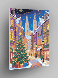 Raqamlar bo‘yicha rasm &quot;Yangi yil ko‘chasi&quot;