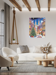 Raqamlar bo‘yicha rasm &quot;Yangi yil ko‘chasi&quot;