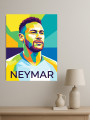 Holstga bosilgan poster &amp;quot;Futbolchi Neymar&amp;quot;