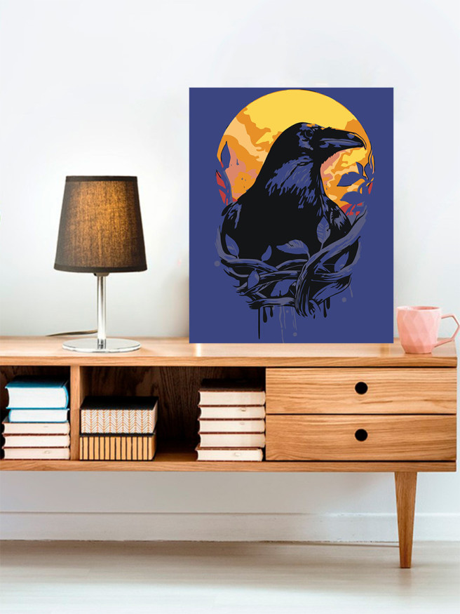 Raqamlar bo&amp;#039;yicha rasm &amp;quot;Qora qarg&amp;#039;a&amp;quot;