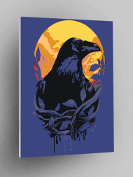 Raqamlar bo&#039;yicha rasm &quot;Qora qarg&#039;a&quot;