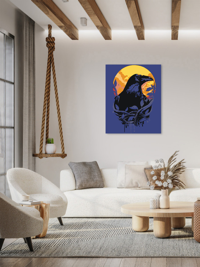 Raqamlar bo&amp;#039;yicha rasm &amp;quot;Qora qarg&amp;#039;a&amp;quot;