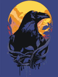 Raqamlar bo&#039;yicha rasm &quot;Qora qarg&#039;a&quot;