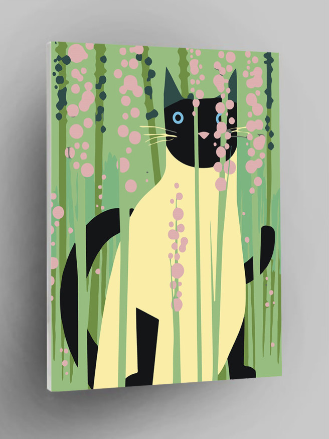 Raqamlar bo&amp;#039;yicha rasm &amp;quot;Qora va oq mushuk&amp;quot;