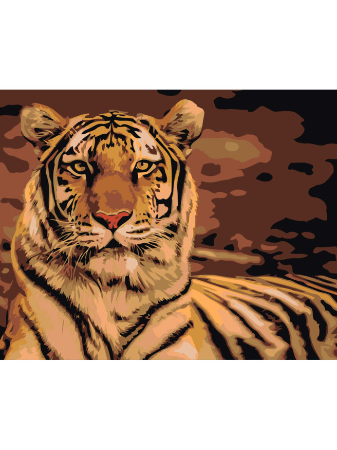 Картина по номерам &amp;quot;Тигр&amp;quot;
