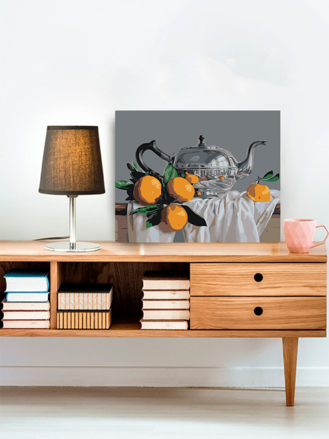 Raqamlar bo&amp;#039;yicha rasm &amp;quot;Limonli choynak&amp;quot;