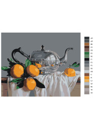 Raqamlar bo&#039;yicha rasm &quot;Limonli choynak&quot;