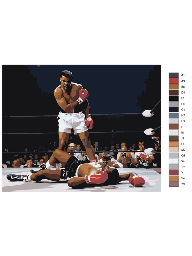 Картина по номерам &amp;quot;Боксёры&amp;quot;