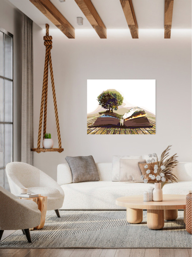 Raqamlar bo&amp;#039;yicha rasm &amp;quot;Kitobdagi daraxt&amp;quot;