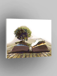 Raqamlar bo&#039;yicha rasm &quot;Kitobdagi daraxt&quot;