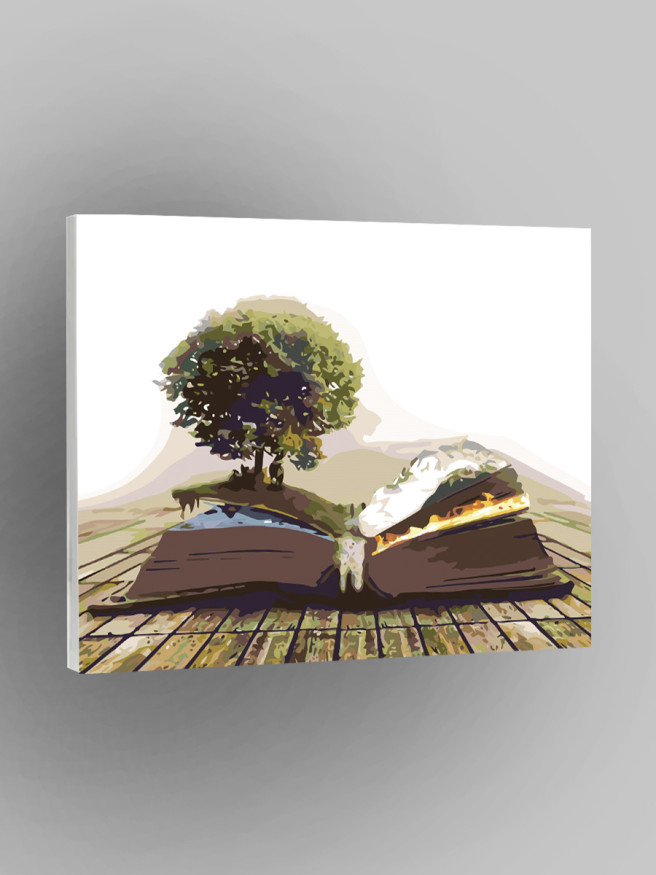 Raqamlar bo&amp;#039;yicha rasm &amp;quot;Kitobdagi daraxt&amp;quot;