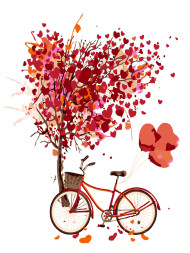 Картина по номерам &amp;quot;Велосипед с деревом&amp;quot;