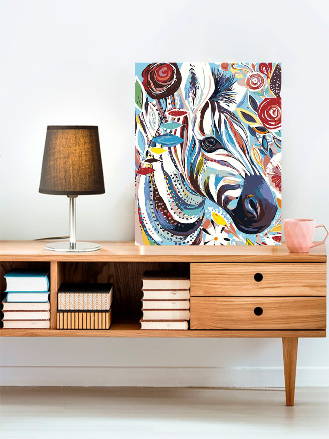 Raqamlar bo&amp;#039;yicha rasm &amp;quot;Zebra&amp;quot;