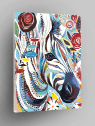 Raqamlar bo'yicha rasm "Zebra"