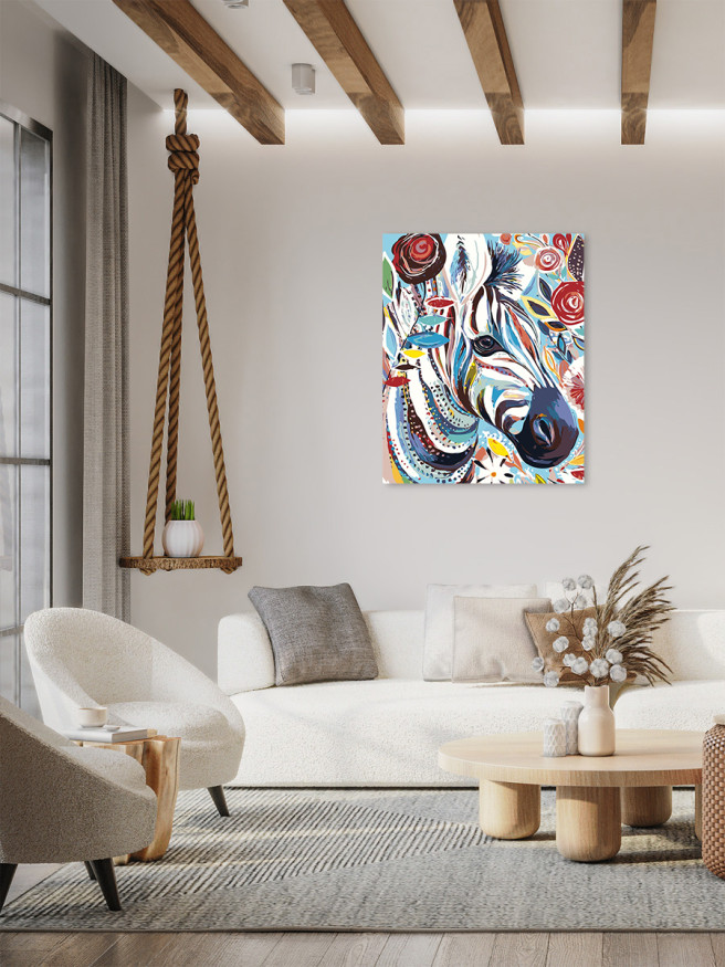 Raqamlar bo&amp;#039;yicha rasm &amp;quot;Zebra&amp;quot;