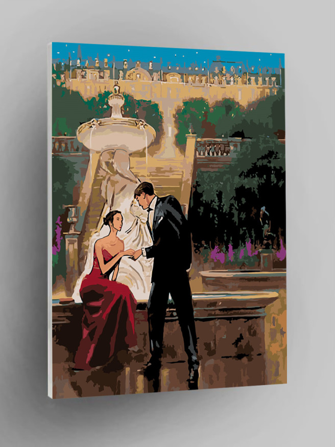 Картина по номерам &amp;quot;Влюблённая пара&amp;quot;