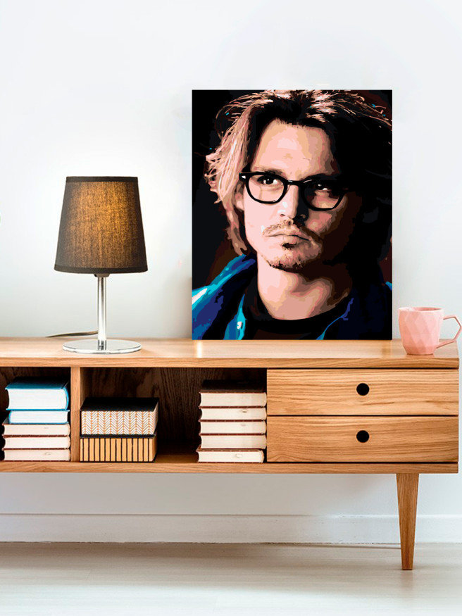 Картина по номерам &amp;quot;Джонни Депп&amp;quot;