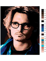 Картина по номерам &amp;quot;Джонни Депп&amp;quot;