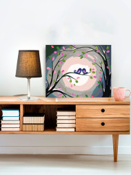 Картина по номерам &amp;quot;Влюблённые птички&amp;quot;